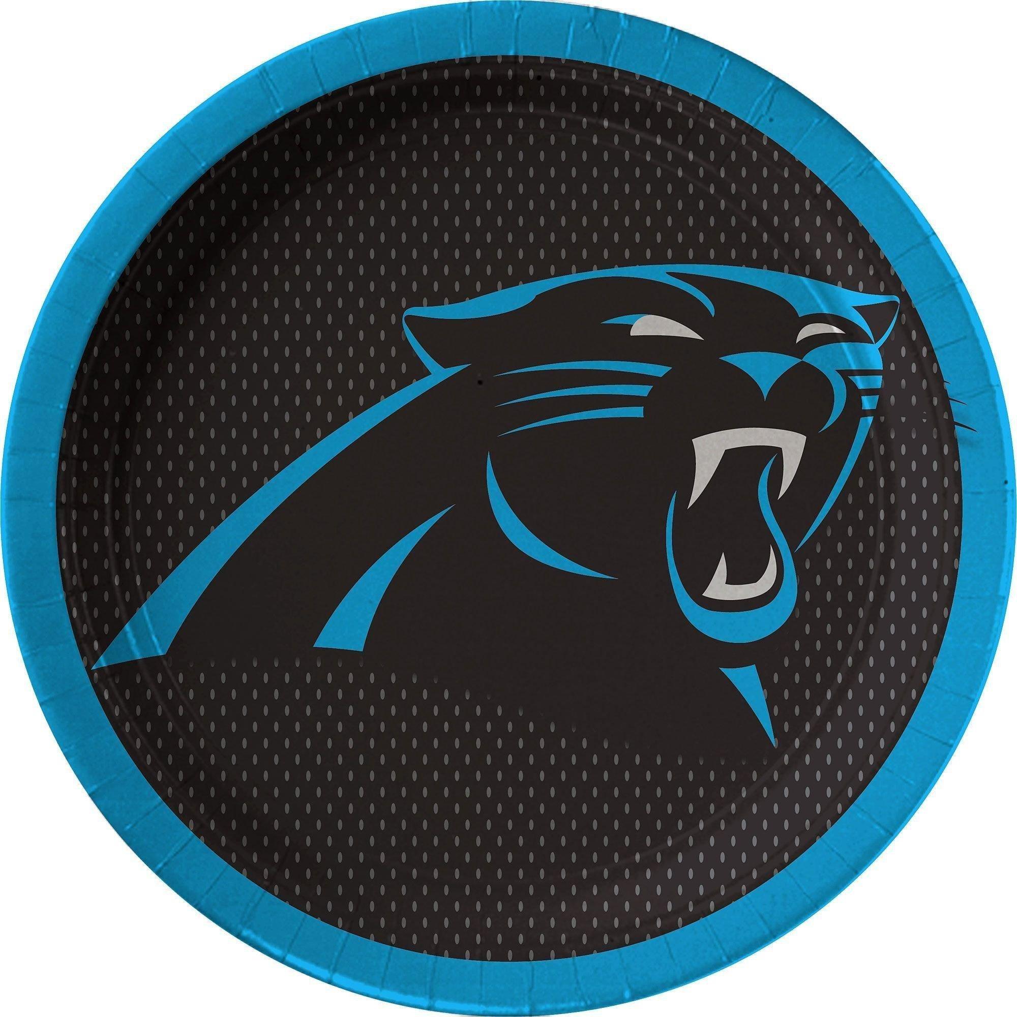 Carolina Panthers Party Supplies Pack for 18 Guests - Kit Includes Plates, Napkins, Table Cover, Cups, Cutlery, Serving Bowl, Banner Decoration & Centerpiece